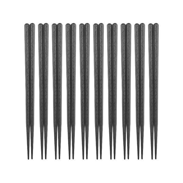 500Pair Black Chopstick Restaurant Durable Japanese Chopstick-Sushi Black-Alloy Chopsticks Chinese Food Tax Duty Free HJ