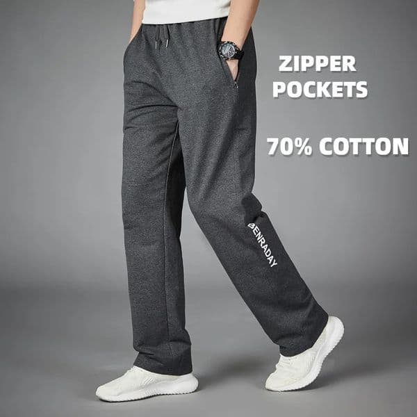 Breathable Running Pants Men Fitness Joggers Training Sport Loose Jogging Sweatpants Large Size Straight 251106