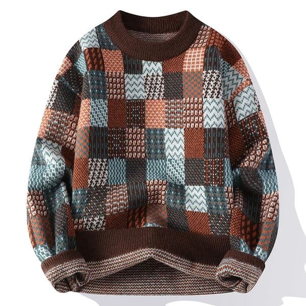 autumn and winter lazy comfortable casual knitted sweater simple versatile lapel for men 251106