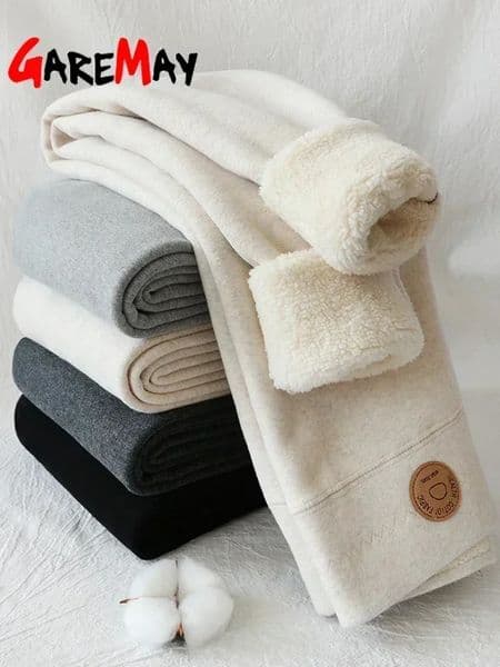 Womens Winter Leggings Thermal Velvet Cotton Slimming Tights with Fleece Pant Black Stretch Gray Thick Warm for Women 251105