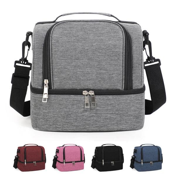 Designer Double Layer Insulated Outdoor Picnic Ice Lunch Bag Office Cooler Baby Bottle Food Thermal Box art Wll2563 Free Shipping