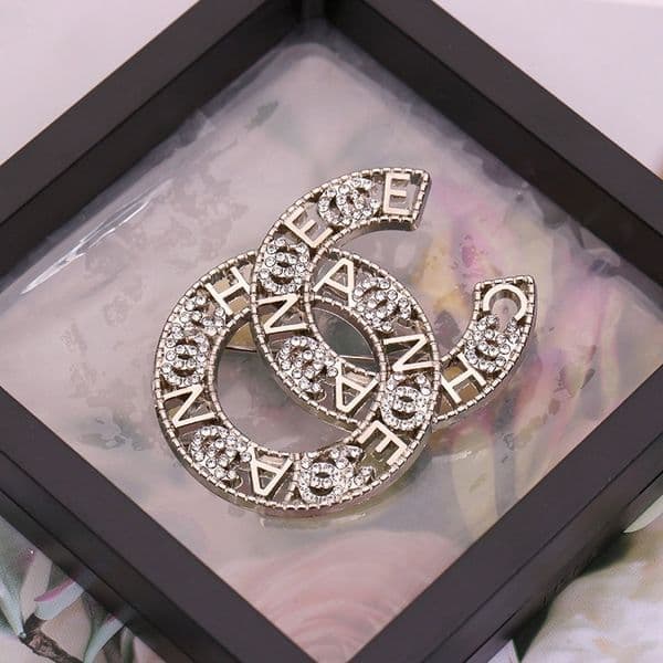 Brand Designer Brooch Double Letters Brooches Suit Pins for Women Jewelry Accessories Gold Silver L260529