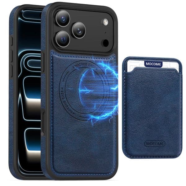 business classic Magsafe leather case for iPhone 17/Air/17Pro/17 Pro Max Magnetic Card Pocket Back Cover Silicone Protection Case for iPhone 16/15/14Pro Max