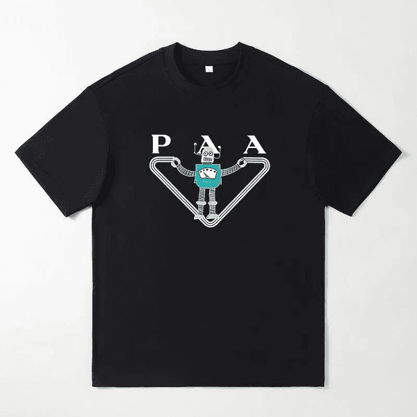 Triangle tshirt men brand designer summer shirt high quality cotton letter pra shirt men and women same style casual loose round neck short sleeves brand tshirt 225