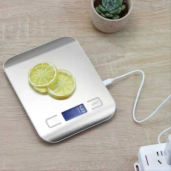 Kitchen scale stainless steel weighing food balance measurement LCD precision electronic scale baking measurement tool Z250403