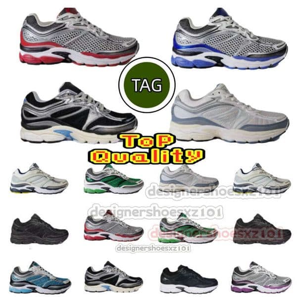 TOP Sauconny Shoes Progrid Omni 9 Designer Shoes Sauconies Sauconyy Running Shoes Shock Absorption Wear Resistant Thick Sole Grey White Navy Blue Sneakers With Box