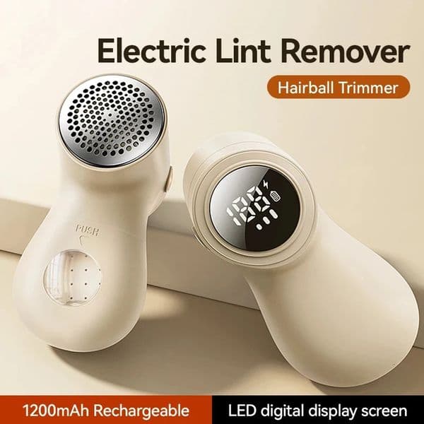 2025 Electric Lint Remover for Clothing Portable Hair Ball Trimmer Rechargeable Fabric Shaver 3Speeds with Digital Display 251103