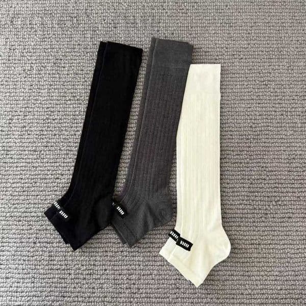 Men's Socks Socks u0026 Hosiery designer Black white gray classic M-letter knitted show style stylish and versatile ins foot stomping long