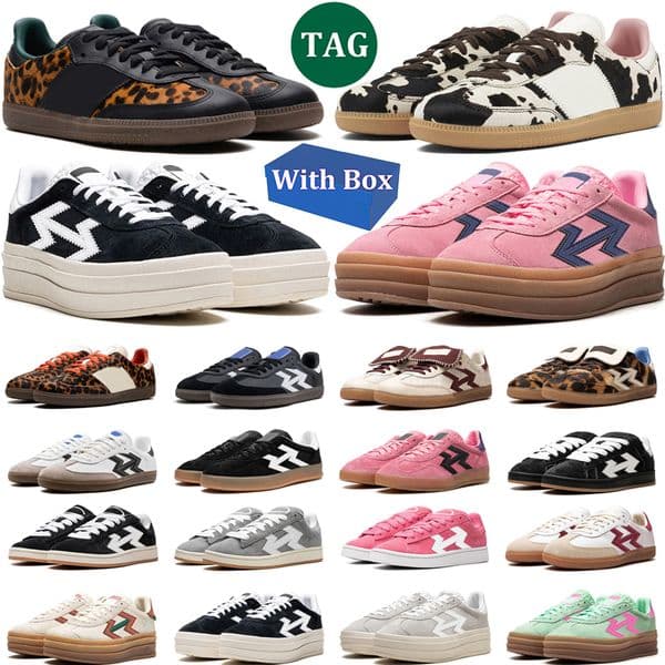 Box Sandals With designer Running shoes sneakers for mens womens trainers platform Leopard Pink Glow Cow Print sport chaussures scarpe discount