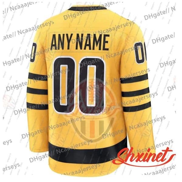 Custom Sidney Crosby 2025 Third Gold Jerseys Erik Karlsson Kevin Hayes Kris Letang Tristan Jarry Evgeni Malkin LEMIEUX Rakell Justin Brazeau Men87
