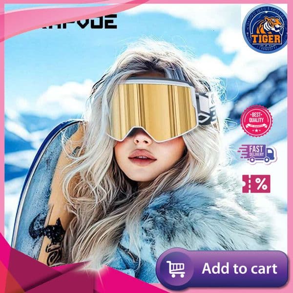 Ddmytiger Ddmytiger China Domestic Ski Goggles Snowboard Men Women Magnetic Snow OTG Anti Fog UV Protectionnew Design Winter Glasses Windproof