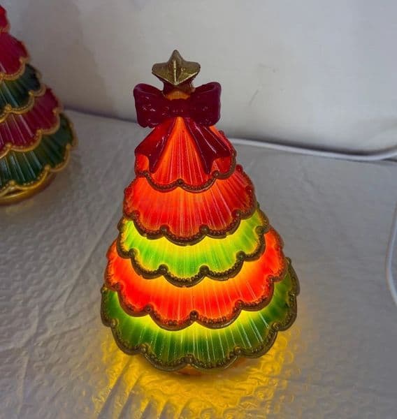 Christmas Desktop Decoration Resin Bright Lights Tree Light Easy To Use For 2026 Year Decorations Bulk R251107