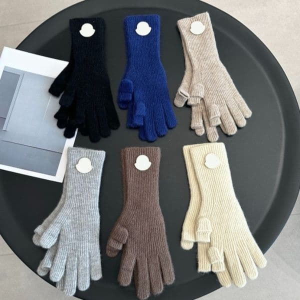 Glove Men's and Women's Designer Gloves Luxury Wool Knitted Warm Glove Five Fingers Coldproof Touch Screens High Quality