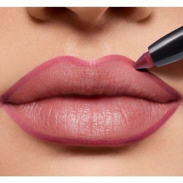 Matte Lipliner Pencil Waterproof Nude Purple Lipstick Pen Matte Velvet Lip Liner Pen Contour Make Up Sexy Lasting Lips Cosmetics 251107