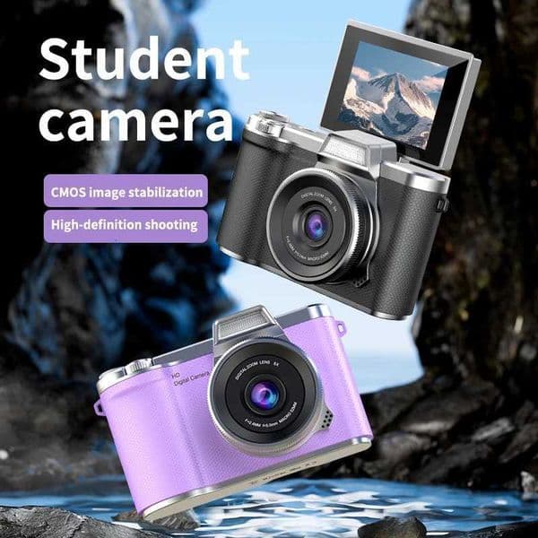 4K Digital Camera 48MP Photography Kid Camera Video Camcorder Rechargeable 180Flip Screen Retro CCD Entry-level Camera for KidW251107