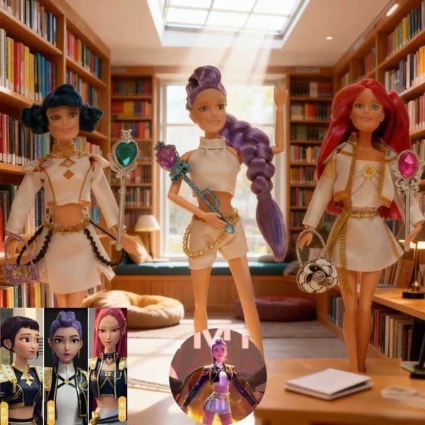 Doll 2025 Anime Kpop Demon figuras anime Hunters Dolls - Rumi Mira Zoey Vinyl Figurines With Mask Fan Club Birthday Gift Z251107 Figurine