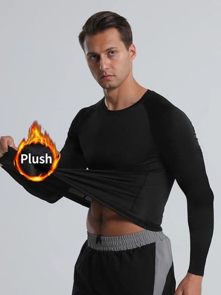 Mens sports thermal top underwear Tshirt suitable for daily wear during gym running lightweight and flexible 251107