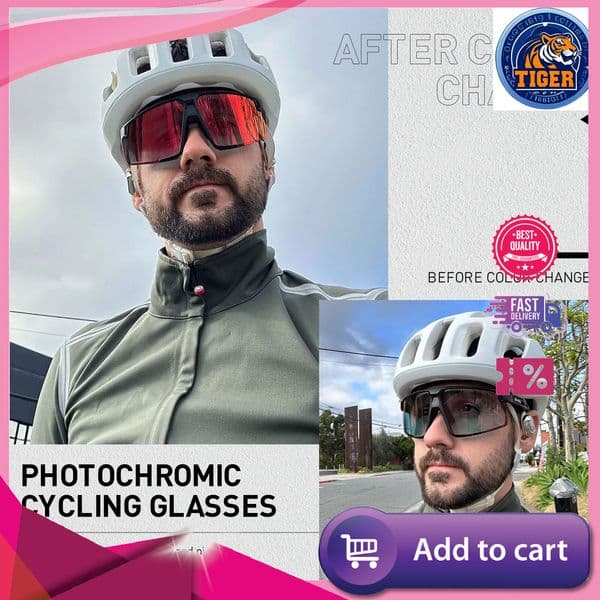 Ddmytiger Ddmytiger China Domestic Golden Photochromic Cycg Sunglasses For Men Blue Glasses RED Cyclist Mountain New Bicycle Goggles Eyewear Sports