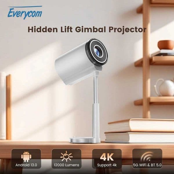 Everycom X9 Pro Mini 1080 Projector Full HD 4K Android 13 TV Video WiFi BT Projectors Home Theater Beamer Auto Focus X250407