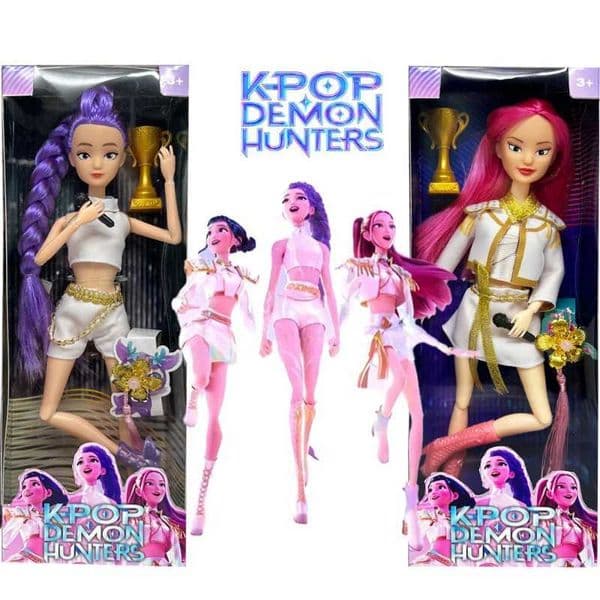 K-Pop Demon Hunters Korean Wave Girl Group High Aesthetic Rubber Dolls Are Suitable For Gift Giving As Decorative Dolls Z251107