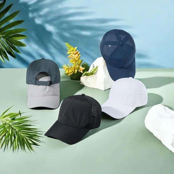Quick-drying sports baseball cap with half mesh soft top Surround Head Show Face Cotton Vintage Creek Soft Top Golf cowboys Customised High Quality 586 120