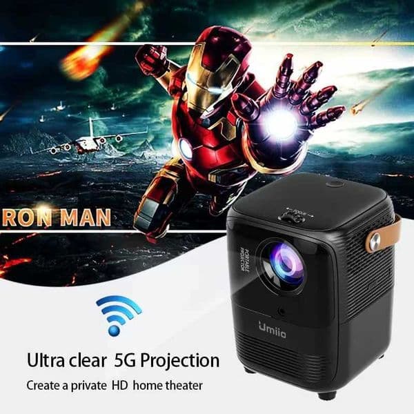 Free delivery! Umiio A008 Portable Smart Projector The latest version of Home Theater LED Proyector Portatil Supports 1080P X250407