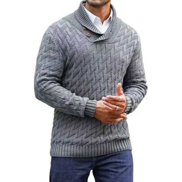 European American Mens Sweater Knitted Pullover Fashion Round Neck Slim Sweater Mens ClothingXJ251107