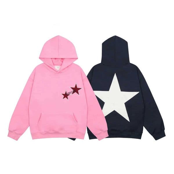 2025 new women fleece hooded sweater with star design autumn winter fashionY251107