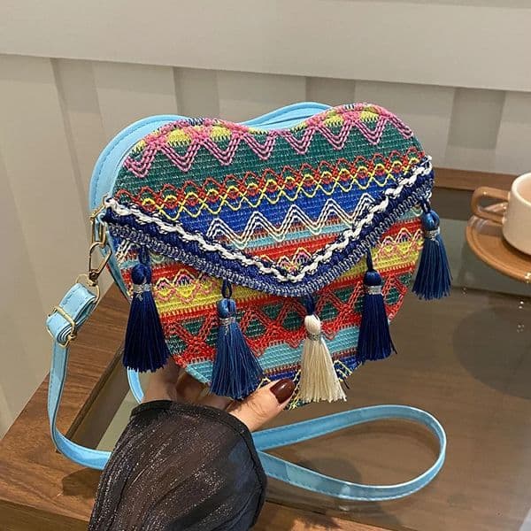 Vintage Bohemian Fringe Shoulder Bag Women Tassel Boho Hippie Gypsy Fringed Womens Handbags Open Bag Purses and Handbags 251106