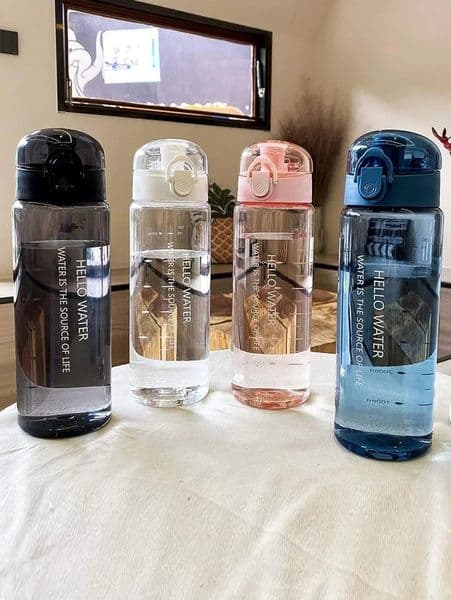 780ml Round Cap Water Cup Simple Transparent Sports Cup Portable Outdoor Sports Water Bottle With Carrying Rope Travel Gifts 250407