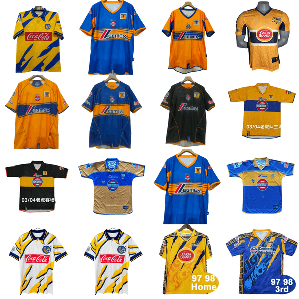 retro 05 06 Tigres de la UANL GIGNAC Mens Soccer Jerseys 00 01 02 03 04 95 96 97 98 CORDOVA AQUINO 2025 Home Away 3rd Special Limited Edition Football Shirts
