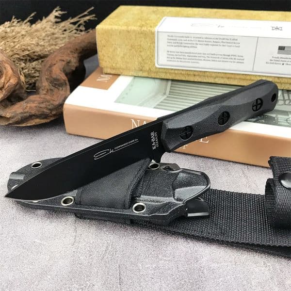 KA BAR EK hunting Fixed blade knife C Drop Point Blade Black nylon fibre Handles with Sheath EDC Outdoor Tacticals Self defense Camping Pocket Knives thumbnail 2