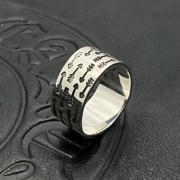 New Designed Vintage Cody Sanderson rings Retro Sleeve Arrow Logo Triangle Ring 925 Sterling Silver STARS RING Designer Jewelry CS-R02599
