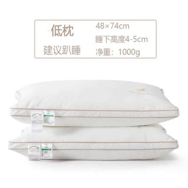 Class A cotton soybean fiber pillow core washable five-star hotel pillow adult neck protection household feather velvet pillow Y251107a