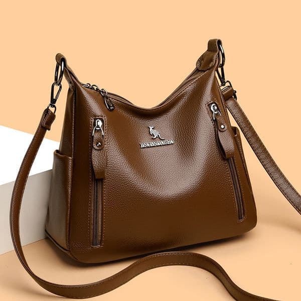 New Fashion Versatile Large Capacity European and American Cross-Border Women's Handbag Middle-Aged Mom Single Shoulder Crossbody Bag