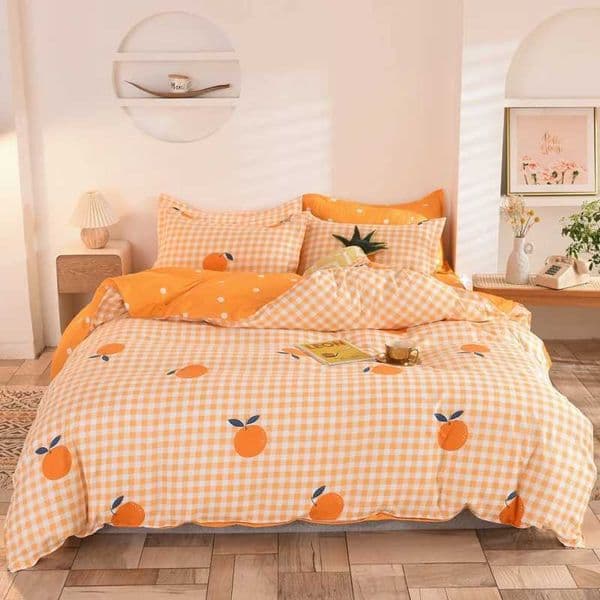 Bedding Simple and cute patterns high-end fiber fabric that wont harm the skin. Quilt three piece set suitable for all seasons X250408