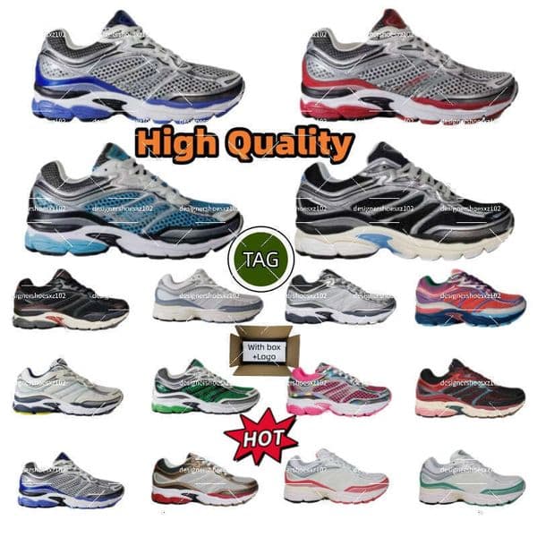 With Box Sauconny Omni 9 Designer Shoes Sneakers White Black Red Silver Outdoor Running Shoes Shock Absorption Wear Resistant Thick Sole Unisex EUR 36-45