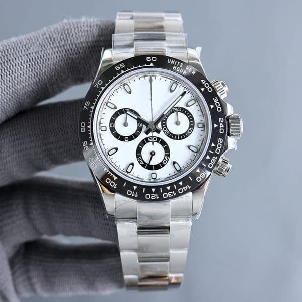 Panda dial 40mm designer mens Dayto watch high quality automatic mechanical movement waterproof wristwatch 904L oysters strap jason007