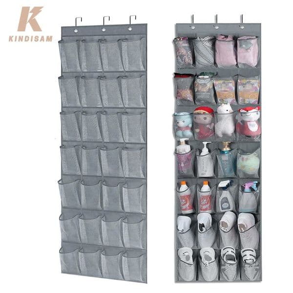 Over the Door Shoes Organizer Toiletries Hanging Storage Bag Hang on Closets Foldable Shoe Rack Space Saving Holder 251106