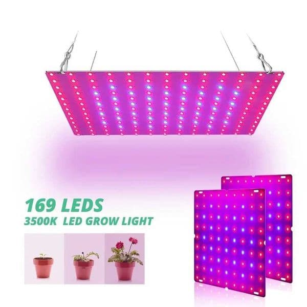 169/81 LED plant growth lamp full spectrum Veg flowering lamp indoor plant growth lamp greenhouse garden US/EU plug Z250407