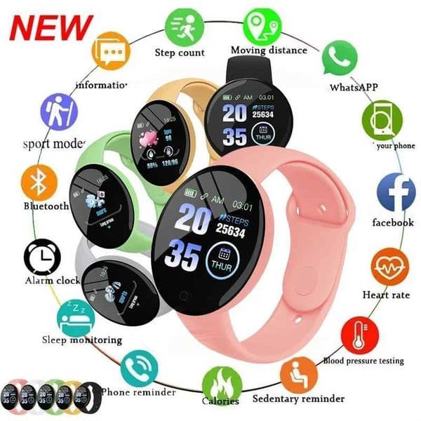 D18 Macaron Real Stepcount B41 smartwatch exercise Stepcount connection smartwatch suitable for male and female Android phonesXJ250408