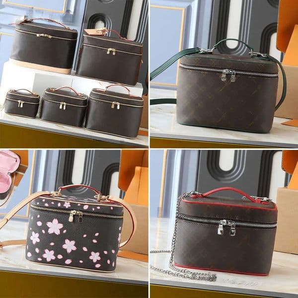 Luxury BB Bags Fashion Makeup Lady Vanity Woman 45678218 Designer Handbag Travel Cosmetic Pouch Purses Tote Toiletry Zipper Shoulder Bag Lipstick Case