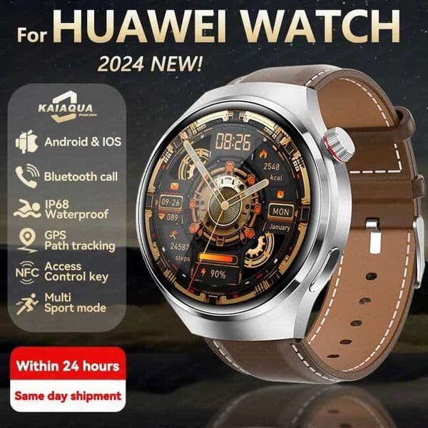 New Watch4 Pro smartwatch mens watch 4 Pro AMOLED high-definition Sn tooth call NFC GPS heart rate waterproof smartwatchXJ250408