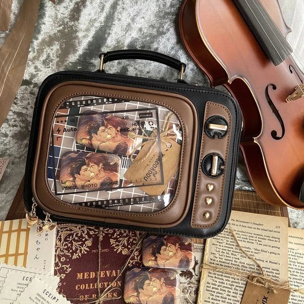 Novelty Tv Shape Ita Bag Retro Television Women Shoulder n Backpack with Inserts Girls Crossbody 251103