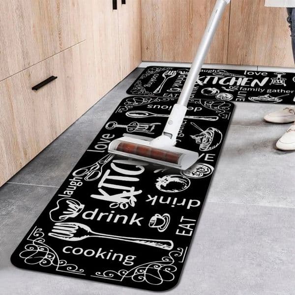 Vikama crystal pile carpet washable anti slip kitchen bathroom floor mat absorbent 250325