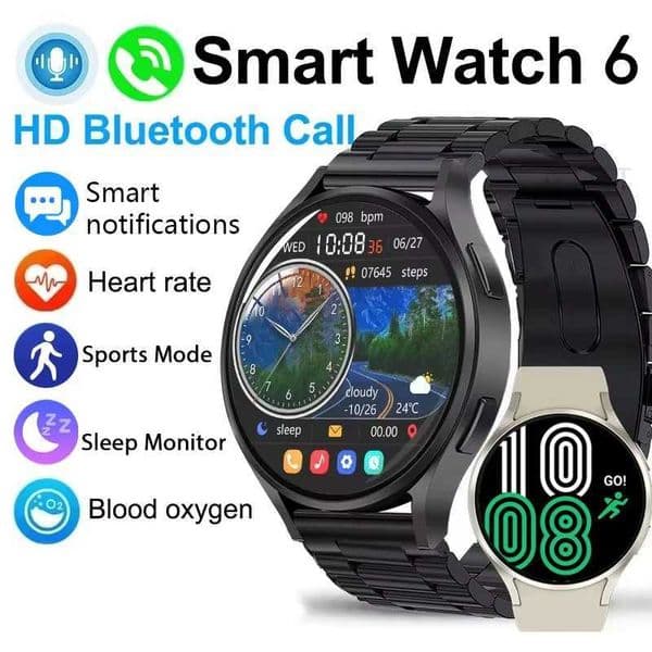LAXASFIT 2025 New Smart Watch 6 Tooth Call Reminder Voice Assistant Male and Female Smart Watches Android iOSXJ250408