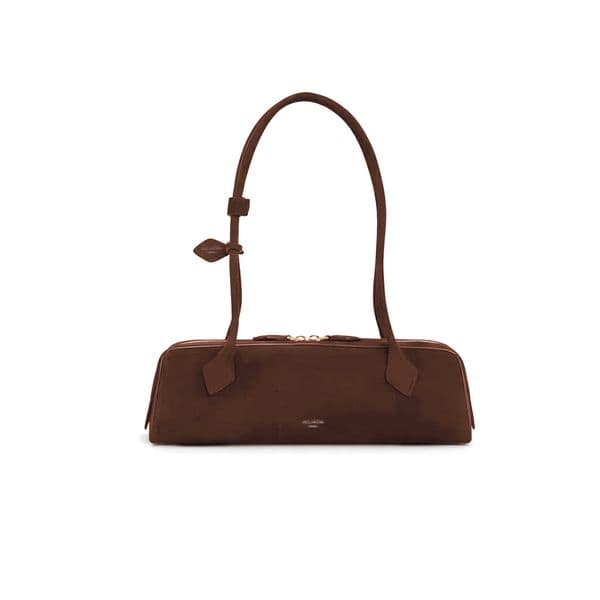 designer ALA Suede Sausage European American Fashion Niche Genuine Leather Underarm Bag