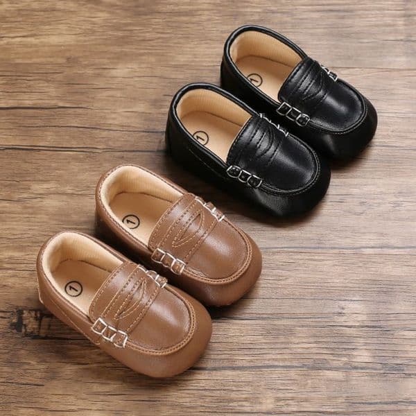 Newborn Baby Prewalker Girls Boys Casual Shoes Cutefeet Leather Non-Slip Soft-Sole Infant Toddler First Walkers Shoes Baptism 0-18M