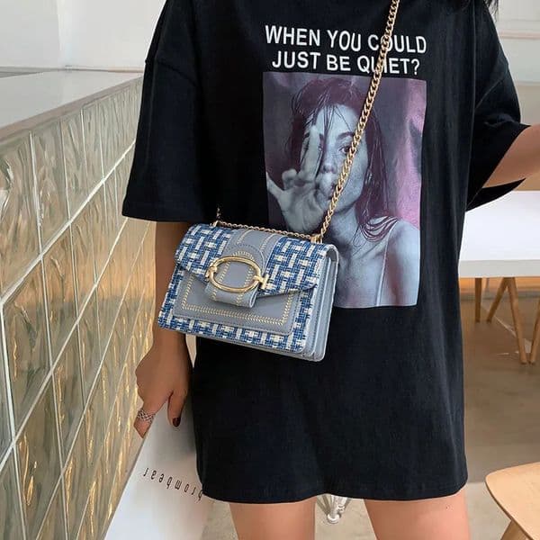 Luxury Brand Women's Bag 2025 New Korean-Style Niche Small Square Bag Fashion Versatile Chain Bag Summer Casual Shoulder Crossbody Bag