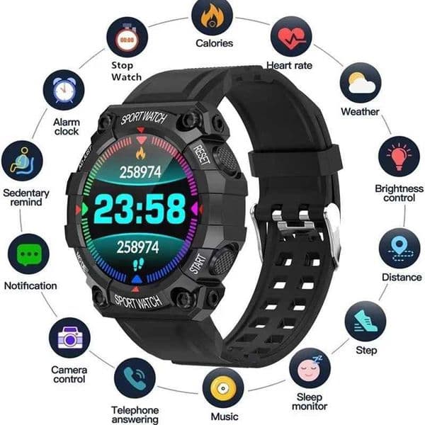 Smart Watch Mens Outdoor Sports Smart Watch BT Call Voice Assistant Watch Heart Rate Monitor Waterproof Watch y56 Smart WatchXJ250408